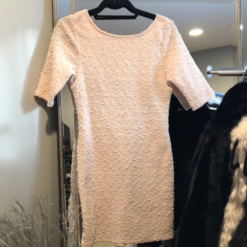 Sparkly cream dress